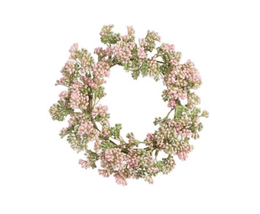 Tiny Berry Table Wreath Pink 9" - Evergreen Home and Floral