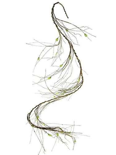 AmBest Twig Vine Green 72" - Artificial Non-Flowering Plants Silk