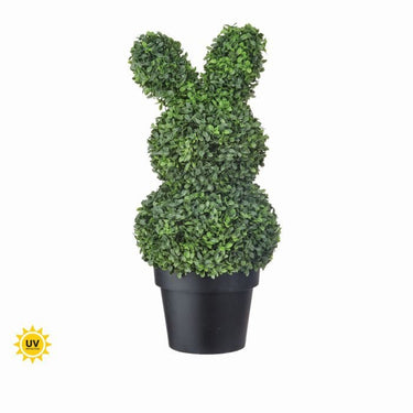 Regency UV Boxwood Bunny Topiary 26" - Artificial Trees Silk