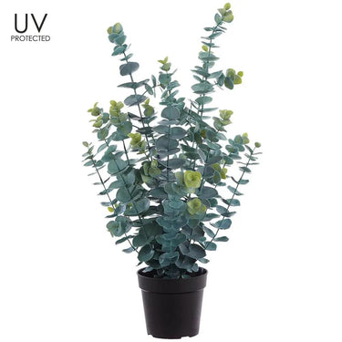 Allstate UV Eucalyptus in Plastic Pot 25" - Artificial Trees Silk