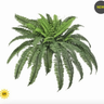 Regency UV Extra Large Boston Fern 38" - Artificial Non-Flowering Plants Silk