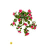 Regency UV Hibiscus Hanging Bush Hot Pink 27" - Artificial Flowering Plants Silk