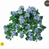 Regency UV Hydrangea Hanging Bush Blue 27" - Artificial Flowering Plants Silk