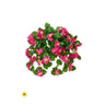 Regency UV Hydrangea Hanging Bush Hot Pink 27" - Artificial Flowering Plants Silk