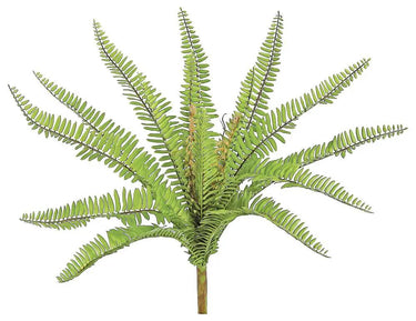 Select UV Narrow Fern 19" - Artificial Non-Flowering Plants Silk