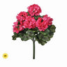 Regency UV Real Touch Geranium Bush Hot Pink 17" - Silk