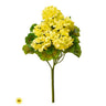 Regency UV Real Touch Geranium Bush Yellow 17" - Silk