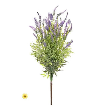 Regency UV Real Touch Lavender Bush 27" - Artificial Non-Flowering Plants Silk