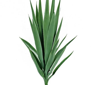 Greenhouse International UV Yucca Plant Bush Grey-Green 26" - Artificial Non-Flowering Plants Silk