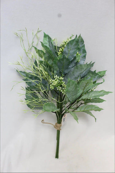 Supreme Viewing Leaf/Berry Bundle Green 22" - Uncategorized Silk