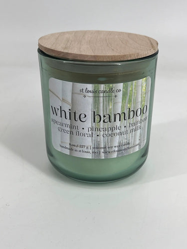 STL Candle Co White Bamboo Candle - Candles Candles/Fragrance