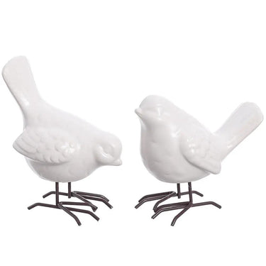 Allstate White Bird Figurine (2 Asst) 4-5" - Figurines Merchandise