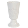 A&B White Embossed Vase 5" x 10" - Vases Merchandise