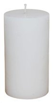 White Wax Pillar Candle 3" x 6" - Evergreen Home and Floral