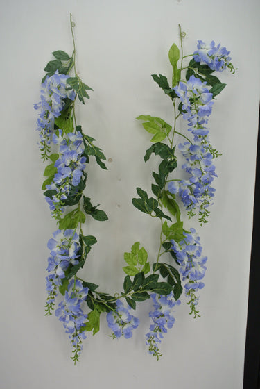 Wisteria Garland Blue 6' - Evergreen Home and Floral