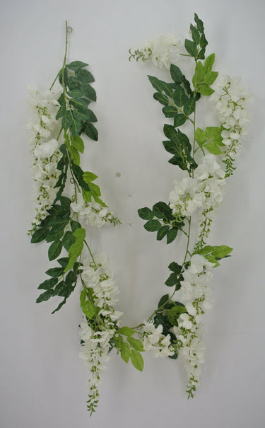 Wisteria Garland Cream 6' - Evergreen Home and Floral