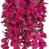 GSC Wisteria Hanging Bush Fuchsia (Beauty) - Artificial Flowering Plants Silk