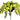 GSC Wisteria Hanging Bush Yellow - Artificial Flowering Plants Silk