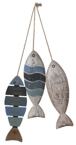 Special T Wood Lake Fish Hang 9.75"H - Uncategorized Merchandise