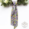 Yellow - Lavender Poplin Tullip Wreath Sash Ribbon 4"W x 56"L - Evergreen Home and Floral