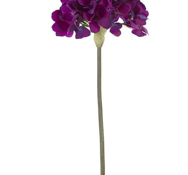 AmBest Fresh Touch Hydrangea Stem Violet Purple 21" - Uncategorized Silk