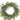 Fir Pine Wreath 24 inch silk evergreen with dense green foliage in a circular form.
