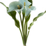 Calla Silk Bundle x3, light blue lilies on 15-inch stems by AmBest