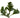 AmBest Peperomia Bush Dark Green 12" - Artificial Non-Flowering Plants Silk