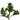 AmBest Peperomia Bush Dark Green 12" - Artificial Non-Flowering Plants Silk