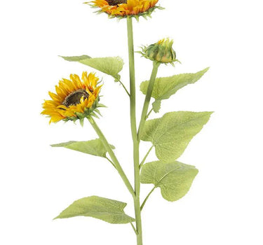 AmBest Sunflower Spray Yellow Orange 42" - Uncategorized Silk