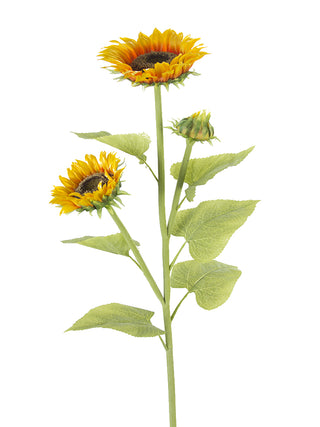 Sunflower Spray Yellow Orange 42"