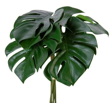 AmBest Monstera Leaf Bundle Dark Green 20.5" - Uncategorized Silk