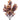 Fall Leaves Bush AmBest silk artificial non-flowering plant, brown-beige, 17in tall