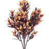 Fall Leaves Bush AmBest silk artificial non-flowering plant, brown-beige, 17in tall