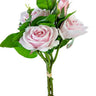 AmBest Real Touch Rose Bundle Light Pink 18" - Artificial Flowering Plants Silk