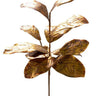 AmBest Magnolia Leaf Branch Gold/Brown 37" - Artificial Non-Flowering Plants Silk