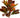 Silk Magnolia/Eucalyptus/Fruit Pick bouquet, 19 inches, AmBest, green burgundy orange accents