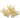 AmBest Shiny Fern Bush Gold 12" - Artificial Non-Flowering Plants Silk