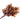 AmBest Fall Leaves Bush 17-inch silk artificial plant with brown-beige leaves