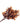AmBest Fall Leaves Bush 17-inch silk artificial plant with brown-beige leaves