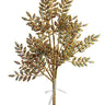Silk glitter diamond bundle 23-inch tree by AmBest, iridescent silver gems on gold branches