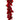Silk poinsettia garland, red, 6 ft long, AmBest brand