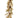 Glitter pine cone garland silk gold 5 ft by AmBest with multiple pine cones