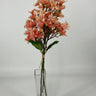 Le Fleur Cluster Mini Flower Bundle (x3) Coral 18" - Artificial Flowering Plants Silk
