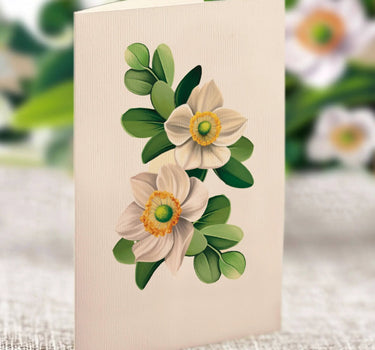 FreshCut Paper LLC Ivory & Sage Pop-up Greeting Card - Greeting Cards Merchandise