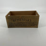 Gerson "Rosemary" Nesting Wood Engraved Planter Med 11"L - Uncategorized Merchandise