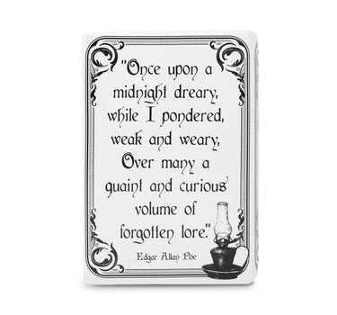 The Raven Large Book Vase White 5.5" W x 8"H