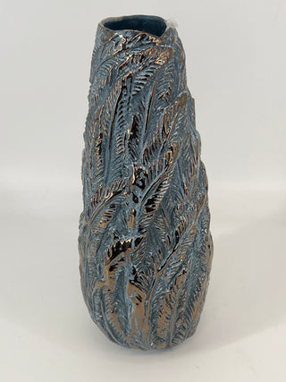 Gulshan Bronze Leaf Vase 16”