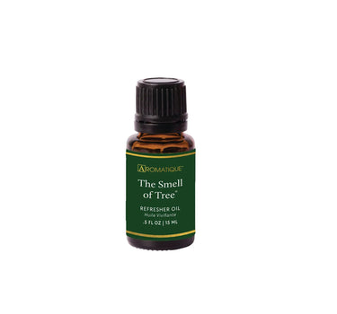 The Smell of Tree Refresher Oil bottle by Aromatique, green label