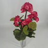 Le Fleur Geranium Bush 17" Hot Pink - Artificial Flora Hanging Basket & Porch Pots